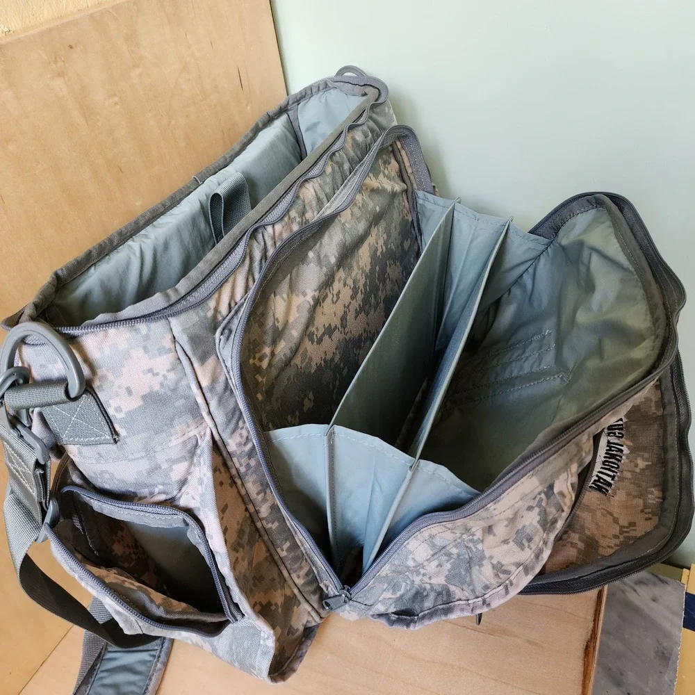 National Guard Digital Camo 3-Way Tactical Laptop Backpack Messenger Bag ACU